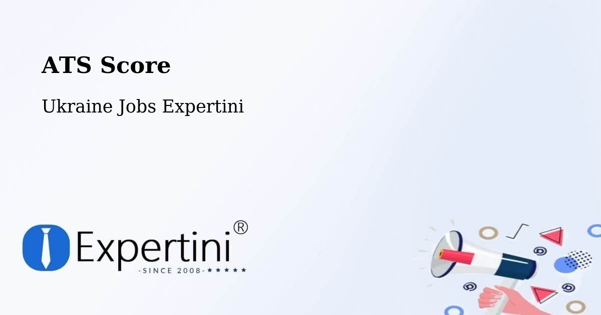 Resume ATS Score & Job Description Match Tool – Dnipro - Ukraine Jobs Expertini